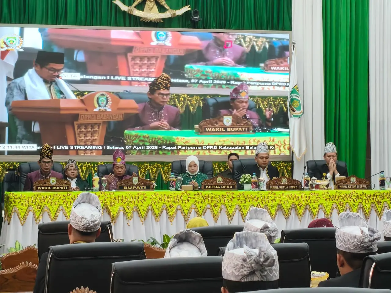 Suasana Sidang Paripurna Hari Jadi Balangan ke - 23