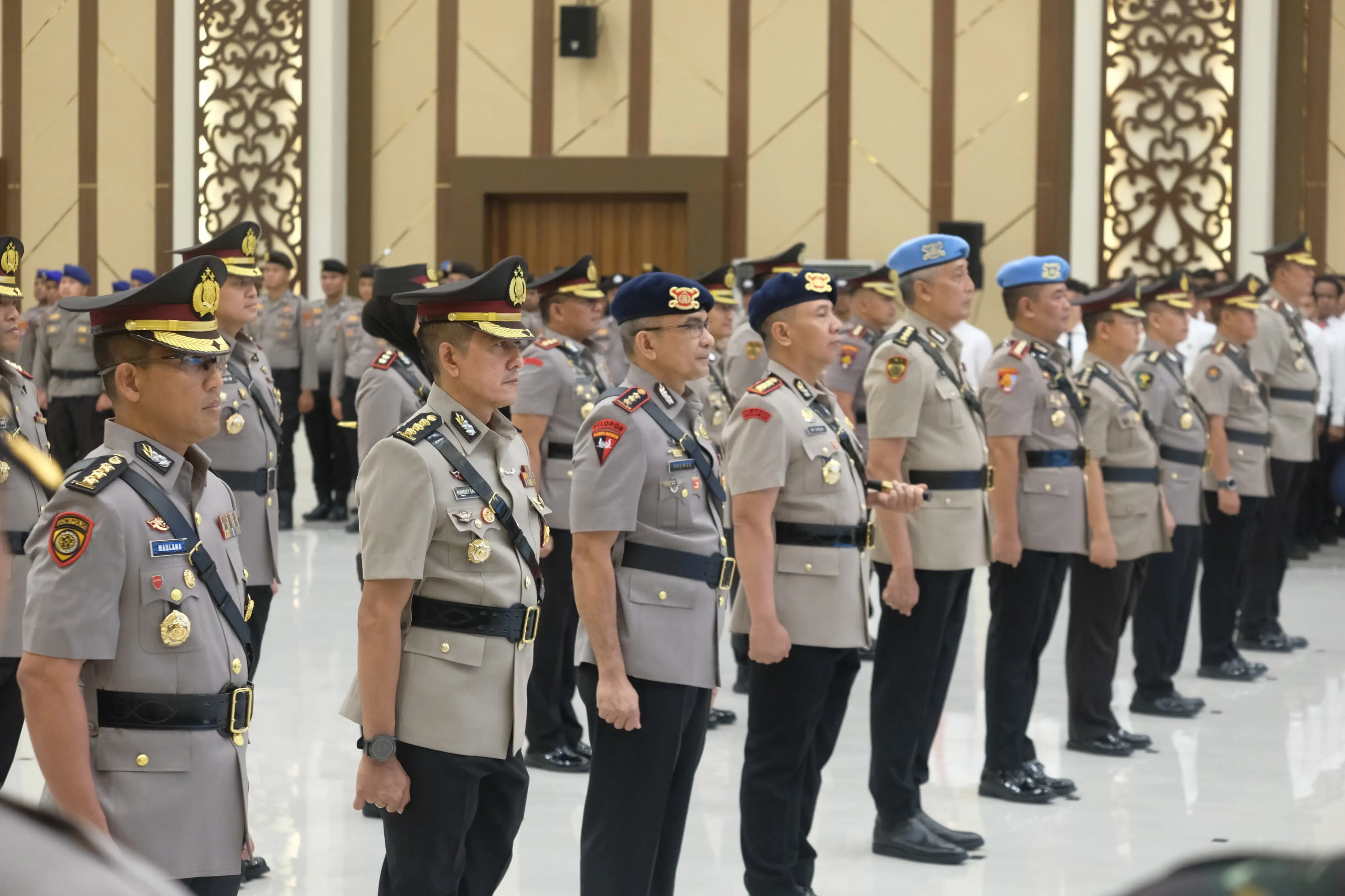 Sejumlah PJU dan kapolres yang melaksanakan Sertijab. Foto: Istimewa